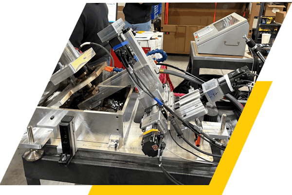 edm machine assembly for inlive valve repair